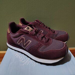 Women’s New Balance 311 Low Suede Burgundy RoseGold size 7
